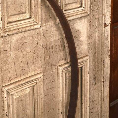 #52949 Large 45" Antique Rusty Iron Ring image 5