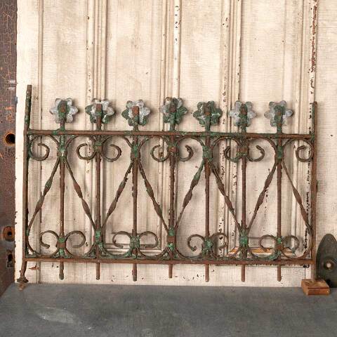 #52951 Antique Wrought Iron Window Guard Panel image 6