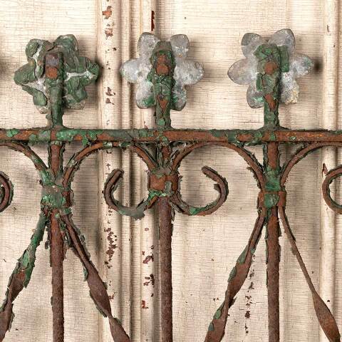 #52951 Antique Wrought Iron Window Guard Panel image 8