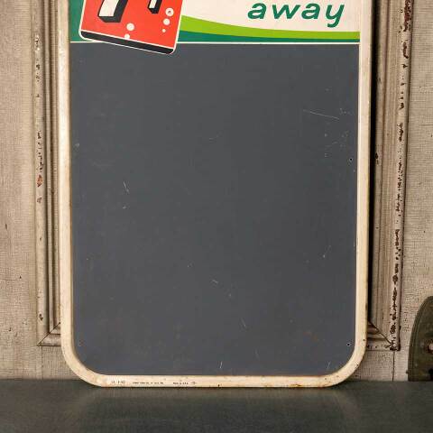 #52955 Vintage 7up Metal Menu Chalkboard Sign image 5
