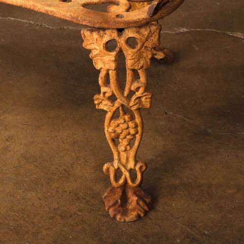 #52959 Vintage Cast Iron Garden Patio Bench image 5