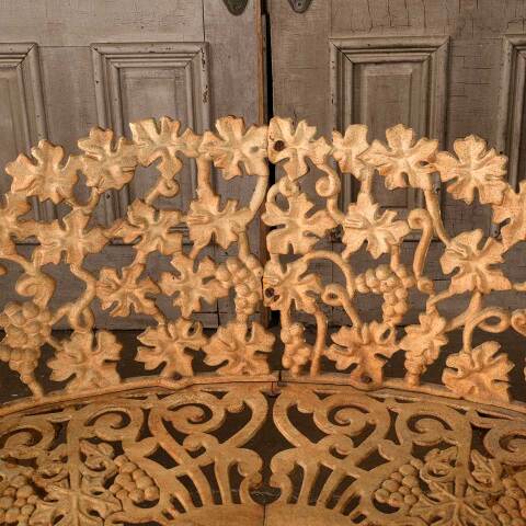 #52959 Vintage Cast Iron Garden Patio Bench image 3