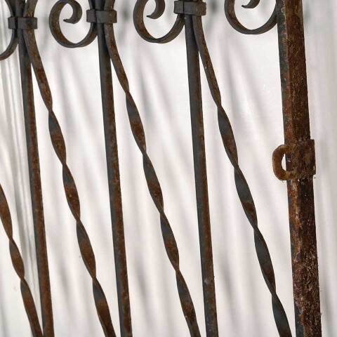 #52961 Antique Wrought Iron Window Guard Panel image 3