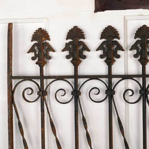#52961 Antique Wrought Iron Window Guard Panel image 4