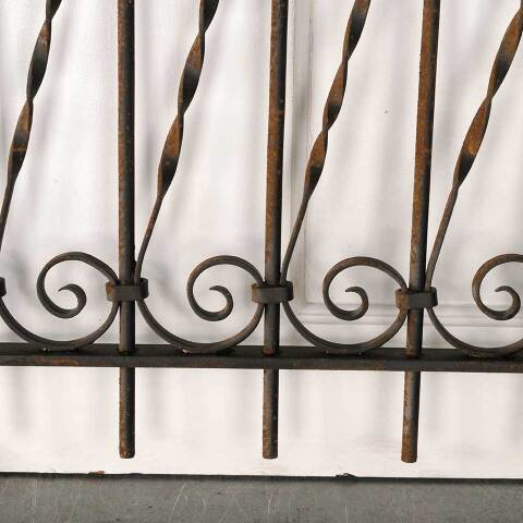 #52961 Antique Wrought Iron Window Guard Panel image 8