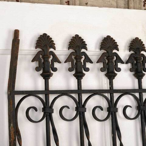 #52962 Antique Wrought Iron Window Guard Panel image 2