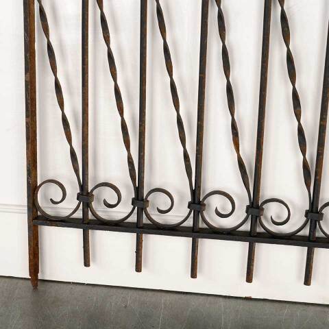 #52962 Antique Wrought Iron Window Guard Panel image 4