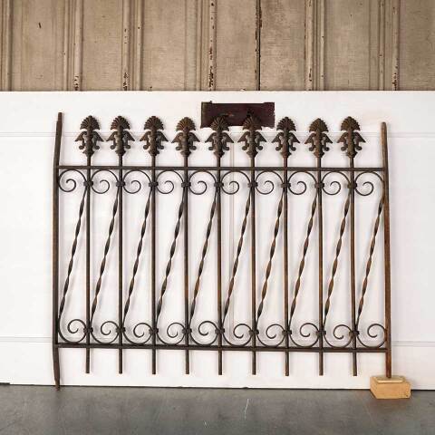 #52965 Antique Wrought Iron Window Guard Panel image 7