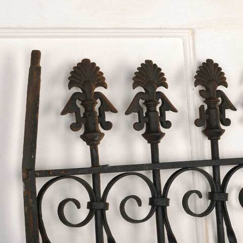 #52966 Antique Wrought Iron Window Guard Panel image 2