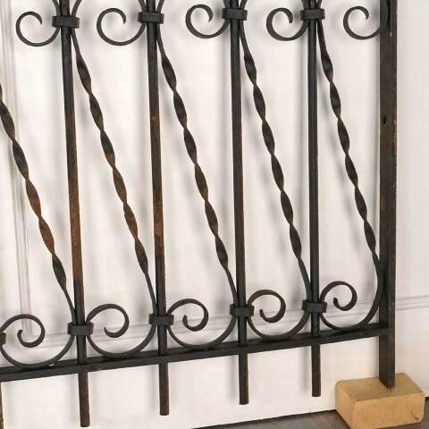 #52966 Antique Wrought Iron Window Guard Panel image 5