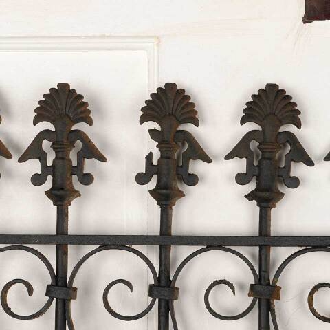 #52966 Antique Wrought Iron Window Guard Panel image 6