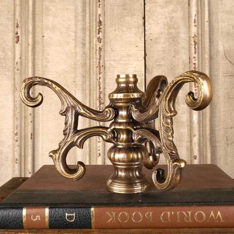 #53006 Ornate Antique Brass Lamp Base image 7