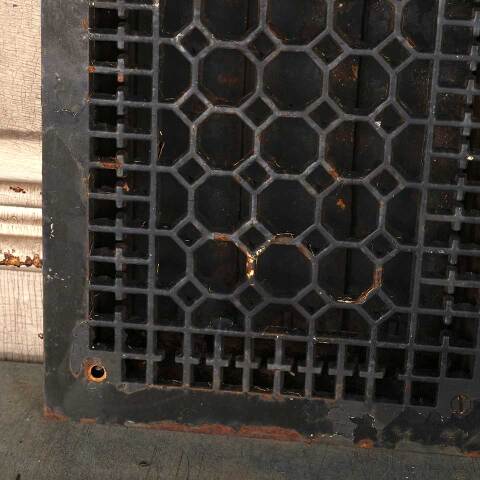 #53181 8x12 Antique Heat Grate Floor Grate Vent image 3