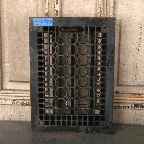 #53181 8x12 Antique Heat Grate Floor Grate Vent image 4