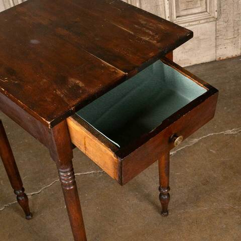 #53183 Antique Wood Side Table Night Stand image 6