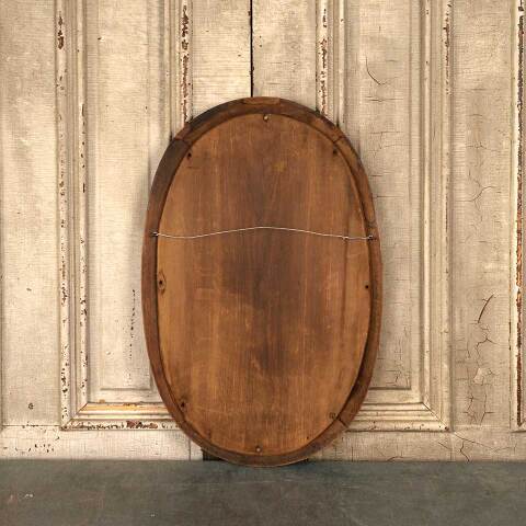 #53184 17x26 Antique Oval Walnut Picture Frame image 6