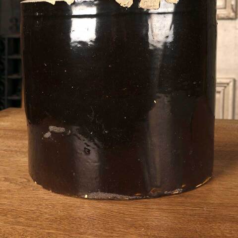 #53205 Antique Stoneware Handled Whiskey Jug image 5