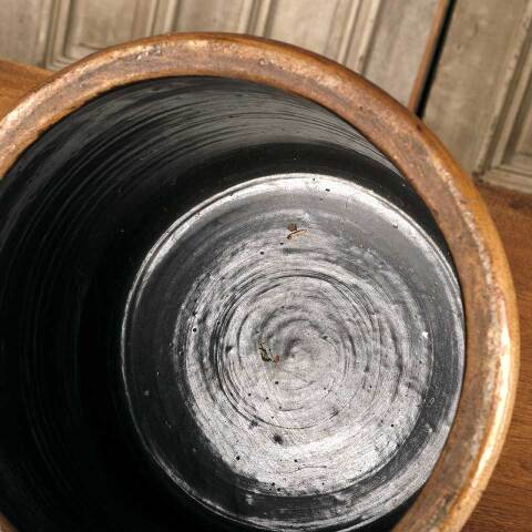 #53207 Antique Salt Glazed Stoneware Storage Crock image 6