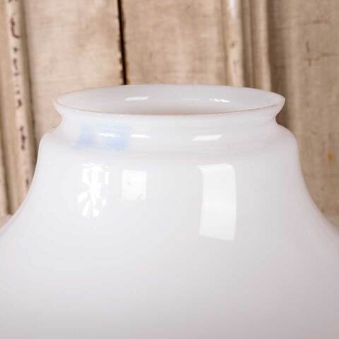 #53215 16" Antique Milk Schoolhouse Pendant Globe image 2