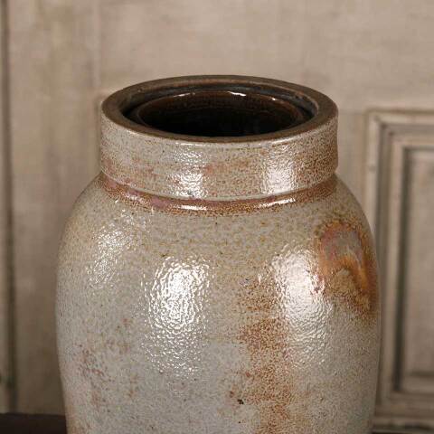 #53219 Antique Stoneware Crock Canning Storage Jar image 7