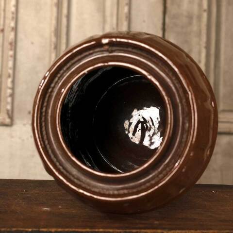 #53222 Antique Stoneware Crock Canning Storage Jar image 7