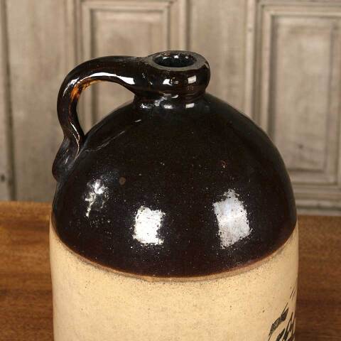 #53224 Antique Zapp's Stoneware Whiskey Jug image 6