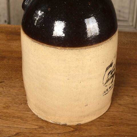 #53224 Antique Zapp's Stoneware Whiskey Jug image 8