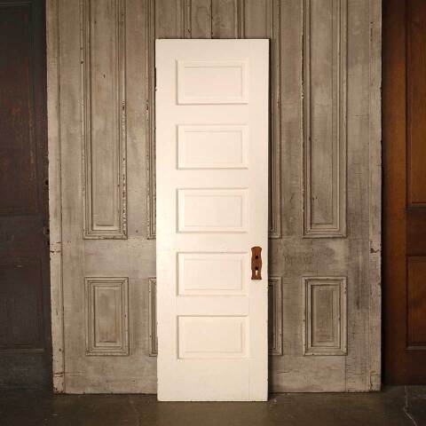 #53237 24x77 Salvaged 5 Panel Interior Wood Door image 4