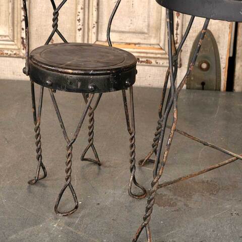 #53297 Doll Size Ice Cream Parlor Table & Chairs Set image 2