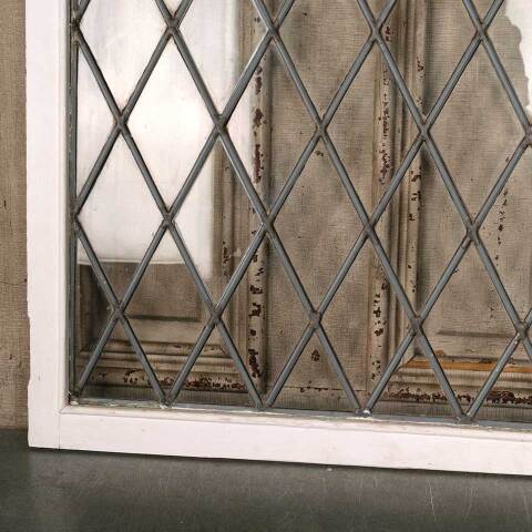 #53310 24x32 Antique Leaded Glass Cabinet Door image 3