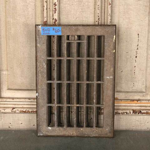 #53317 8x12 Antique Heat Grate Floor Vent Cover image 2