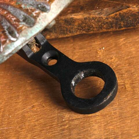 #53321 Brass Scallop Shell Doorbell Cover Hardware image 5