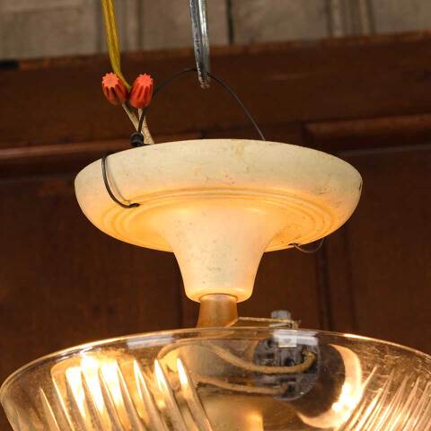 #53337 Vintage 2 Bulb Flush Mount Light Fixture image 2