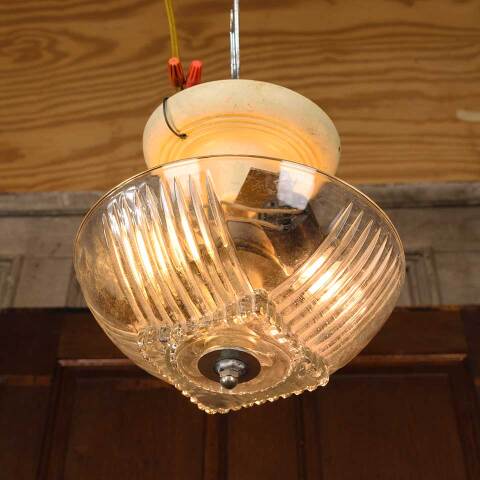 #53337 Vintage 2 Bulb Flush Mount Light Fixture image 3