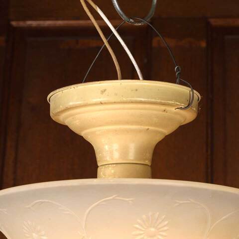 #53338 Vintage Single Bulb Flush Mount Light Fixture image 3