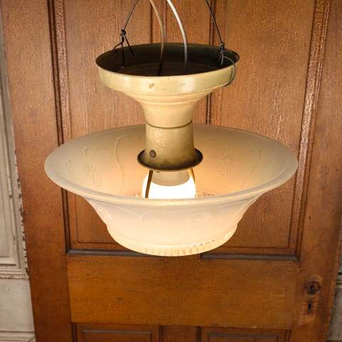 #53338 Vintage Single Bulb Flush Mount Light Fixture image 6