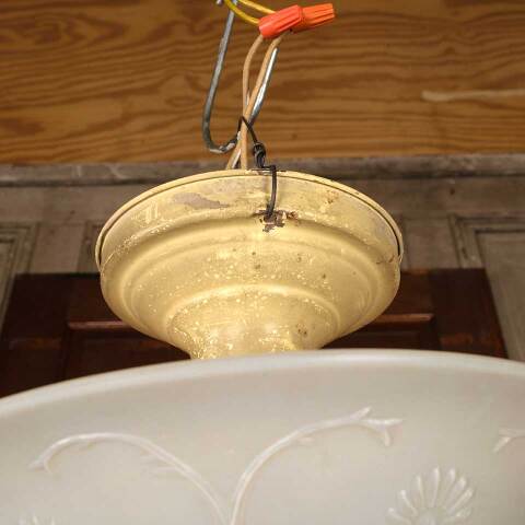 #53338 Vintage Single Bulb Flush Mount Light Fixture image 8