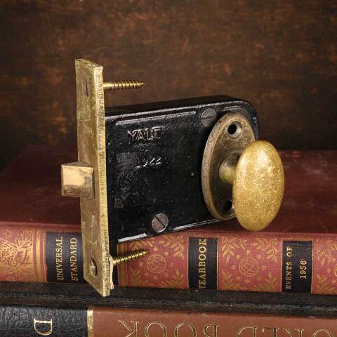 #53345 Antique Yale Mortise Latch & Thumb Turn image 4