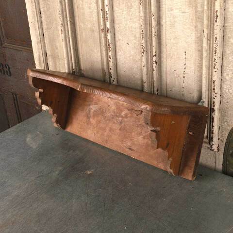 #53356 Antique Pine Wood Wall Shelf image 3
