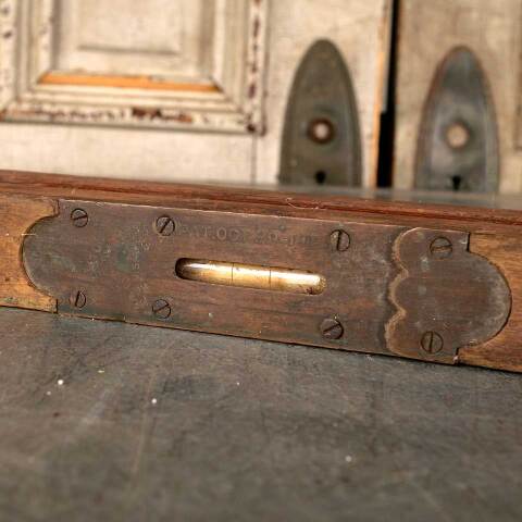 #53358 Antique Wood Carpenter's Level image 2