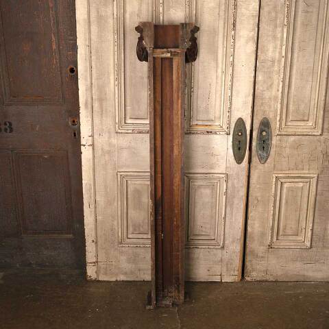 #53360 Antique Interior Fluted Wood Column Pilaster image 8