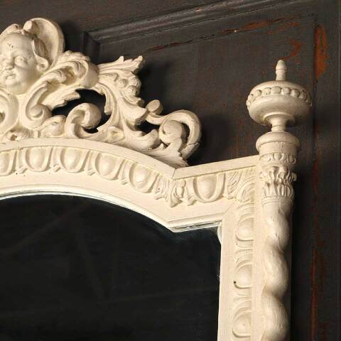 #53366 30x40 Salvaged Ornate Antique Wall Mirror image 3