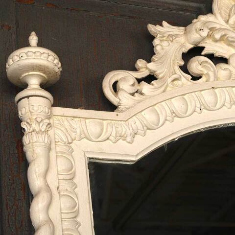 #53366 30x40 Salvaged Ornate Antique Wall Mirror image 5