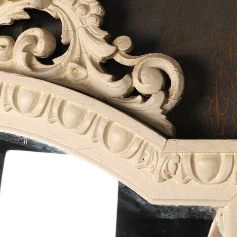 #53366 30x40 Salvaged Ornate Antique Wall Mirror image 6