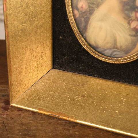 #53387 Antique Miniature Portrait Cameo Creation image 6