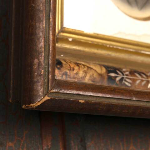 #53391 Antique Shadowbox Framed Male Portrait image 3