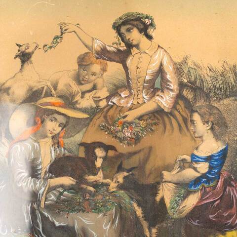 #53398 Antique SHEPHERD'S JOY Framed Print image 7