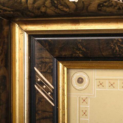 #53400 Antique Shadowbox Framed Child Portrait image 4