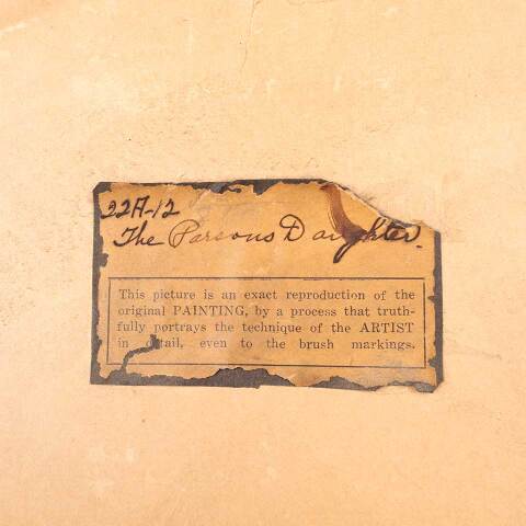 #53401 Antique The Parsons Daughter Framed Print image 8