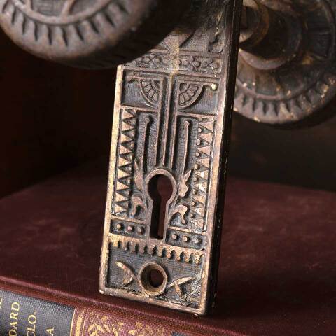 #53419 Antique Ornate Victorian Door Hardware Set image 6